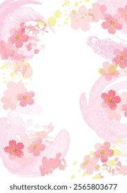 Beautiful Cherry Blossom Background Clip Arts