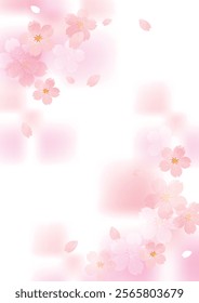 Beautiful Cherry Blossom Background Clip Arts