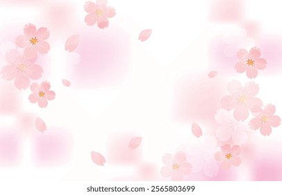 Beautiful Cherry Blossom Background Clip Arts
