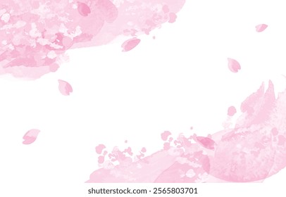 Beautiful Cherry Blossom Background Clip Arts