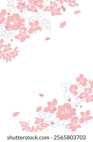 Beautiful Cherry Blossom Background Clip Arts
