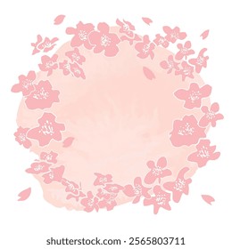 Beautiful Cherry Blossom Background Clip Arts