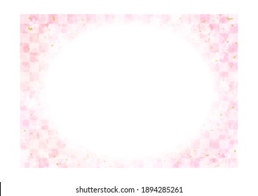 Beautiful cherry blossom background, frame