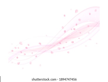 Beautiful cherry blossom background, frame