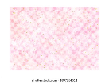 Beautiful cherry blossom background, frame