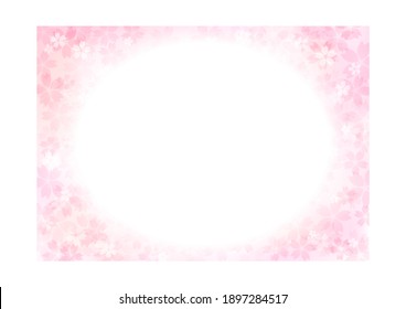 Beautiful cherry blossom background, frame