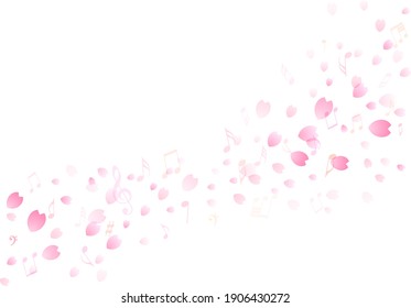 Beautiful cherry blossom background, frame