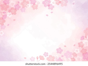 Hermoso fondo de diseño de flor de cerezo