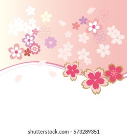 A beautiful cherry blossom illustration