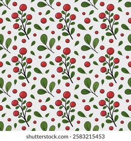 Beautiful cherry broom pattern background