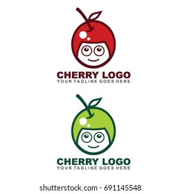 beautiful cherry logo design