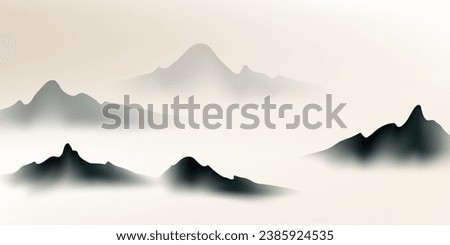 Similar – Image, Stock Photo Golden hour glow on towering Himalayan peaks