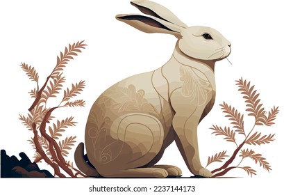 Beautiful Chinese New Year rabbit