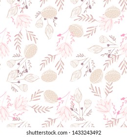 Beautiful chinese pattern with black lotus flowers pattern on white background for celebration design. Natural vector illustration. Seamless floral pattern.