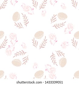 Beautiful chinese pattern with black lotus flowers pattern on white background for celebration design. Natural vector illustration. Seamless floral pattern.