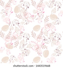Beautiful chinese pattern with black lotus flowers pattern on white background for celebration design. Natural vector illustration. Seamless floral pattern.