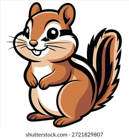 Un hermoso diseño de Vector de ilustración de ardilla