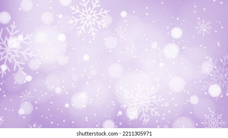 Beautiful Christmas background with bokeh and snowflake design