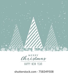 beautiful christmas background with creative tree design