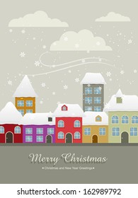 beautiful christmas background design illustration