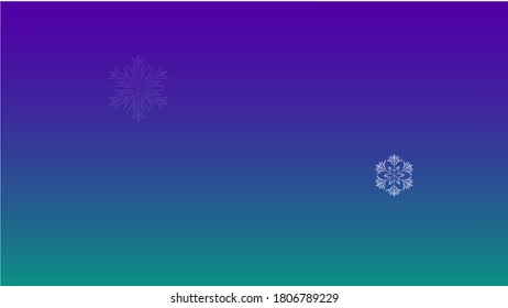 Beautiful Christmas Background with Falling Snowflakes.  Element of Design with Snow for a Postcard, Invitation Card, Banner, Flyer.  Vector Falling Snowflakes on a Blue Winter Background
