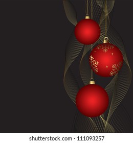 Beautiful Christmas background with free space, vector