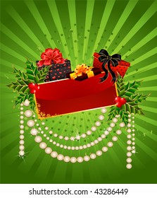  beautiful christmas background with gifts