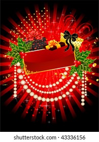  beautiful christmas background with gifts