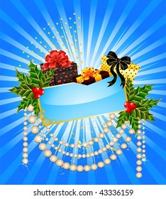   beautiful christmas background with gifts