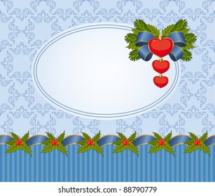 Beautiful Christmas background with snowflakes. Vector