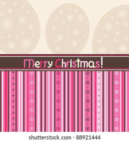 Beautiful Christmas background with snowflakes. Vector