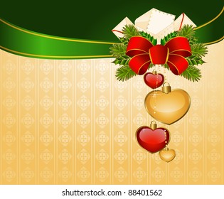 Beautiful Christmas background. Vector