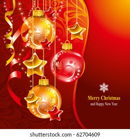 Beautiful Christmas background. Vector illustration. Beautiful Christmas background. Vector illustration.