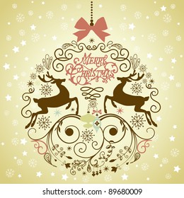 Beautiful Christmas ball illustration.