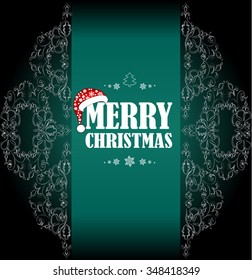 beautiful Christmas banner in the Victorian style
