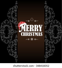 beautiful Christmas banner in the Victorian style