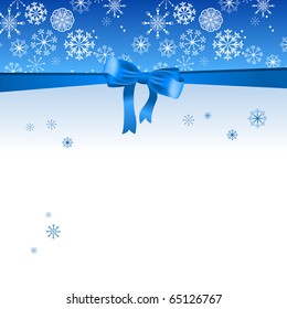 Beautiful Christmas blue background