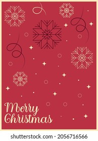 Beautiful Christmas card to wish an happy new year and an happy Holidays Vectorial typography illustration. 