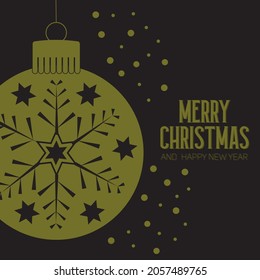 Beautiful Christmas card to wish an happy new year and an happy Holidays Vectorial typography illustration. 