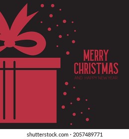 Beautiful Christmas card to wish an happy new year and an happy Holidays Vectorial typography illustration. 