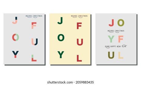 Beautiful Christmas card to wish an happy new year and an happy Holidays Vectorial typography illustration