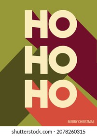Beautiful Christmas card to wish an happy new year and an happy Holidays Vectorial typography illustration. 