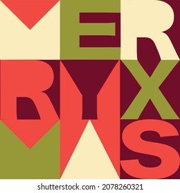 Beautiful Christmas card to wish an happy new year and an happy Holidays Vectorial typography illustration. 