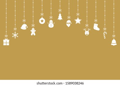 Beautiful Christmas decorations. Festive ornament. Vector