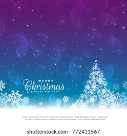 beautiful christmas greeting card design background