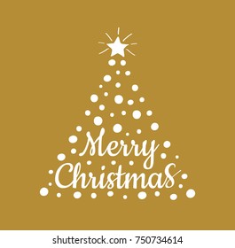 Beautiful Christmas icon - wishes on glossy background. Vector.