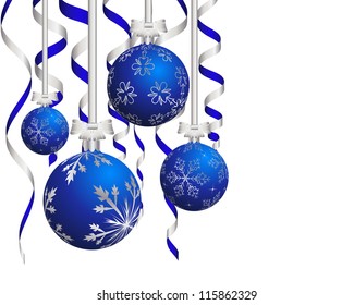 Beautiful Christmas (New Year) card. Vector illustration.