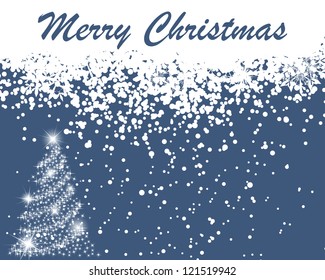 Beautiful Christmas (New Year) card. Vector illustration.