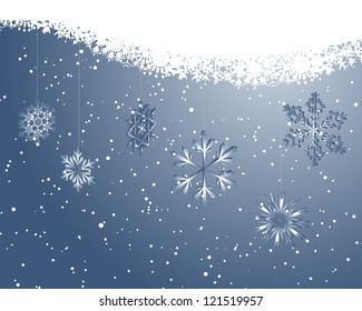 Beautiful Christmas (New Year) card. Vector illustration.