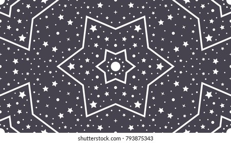 Beautiful Christmas Pattern. Endless Shape.